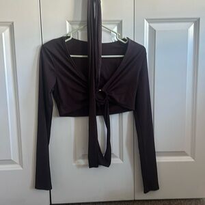 SHEIN, brown wrap too, large